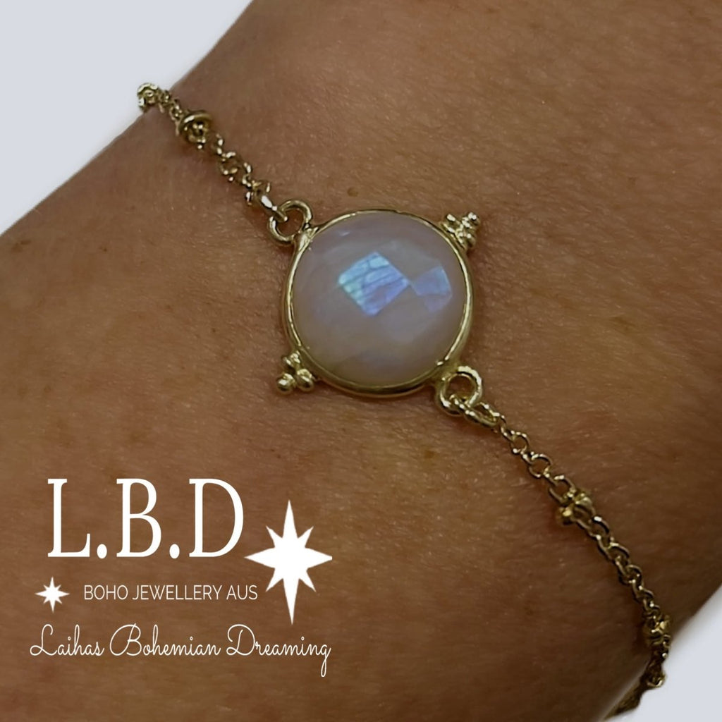 Laihas Free Spirit Gold Moonstone Bracelet