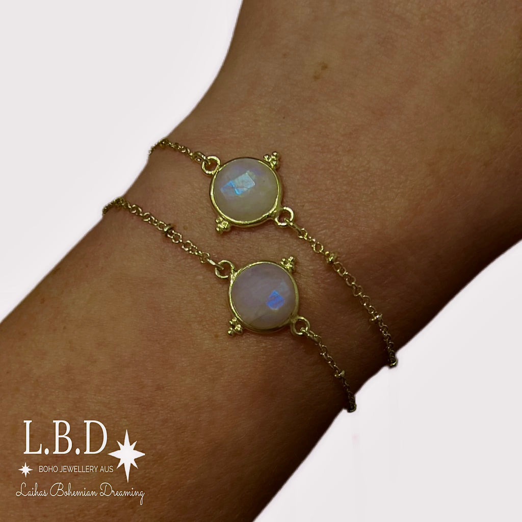 Laihas Free Spirit Gold Moonstone Bracelet