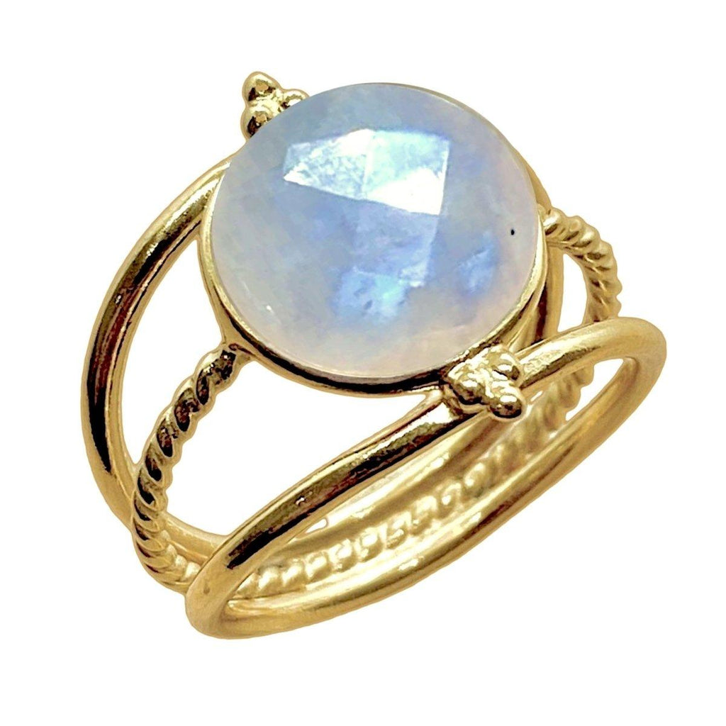 Laihas Free Spirit Gold Moonstone Ring