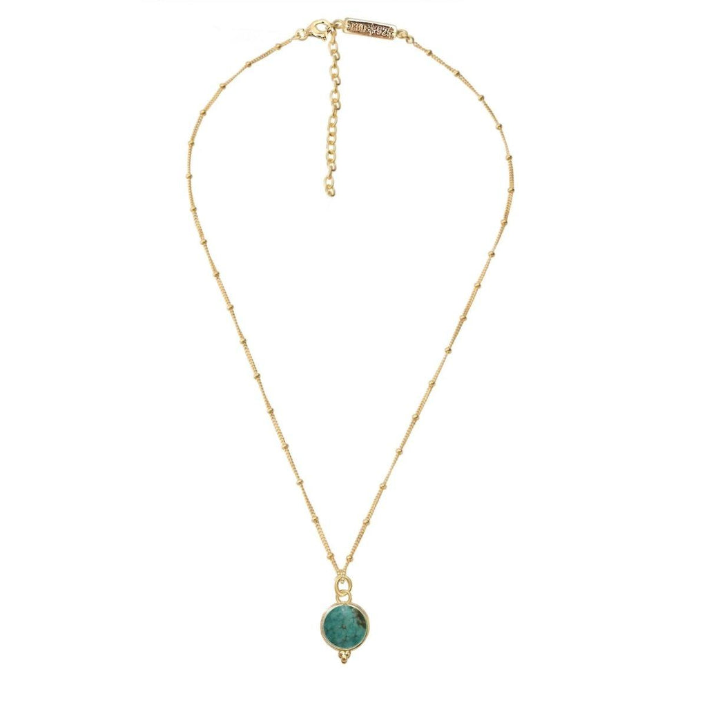 Laihas Free Spirit Gold Turquoise Necklace