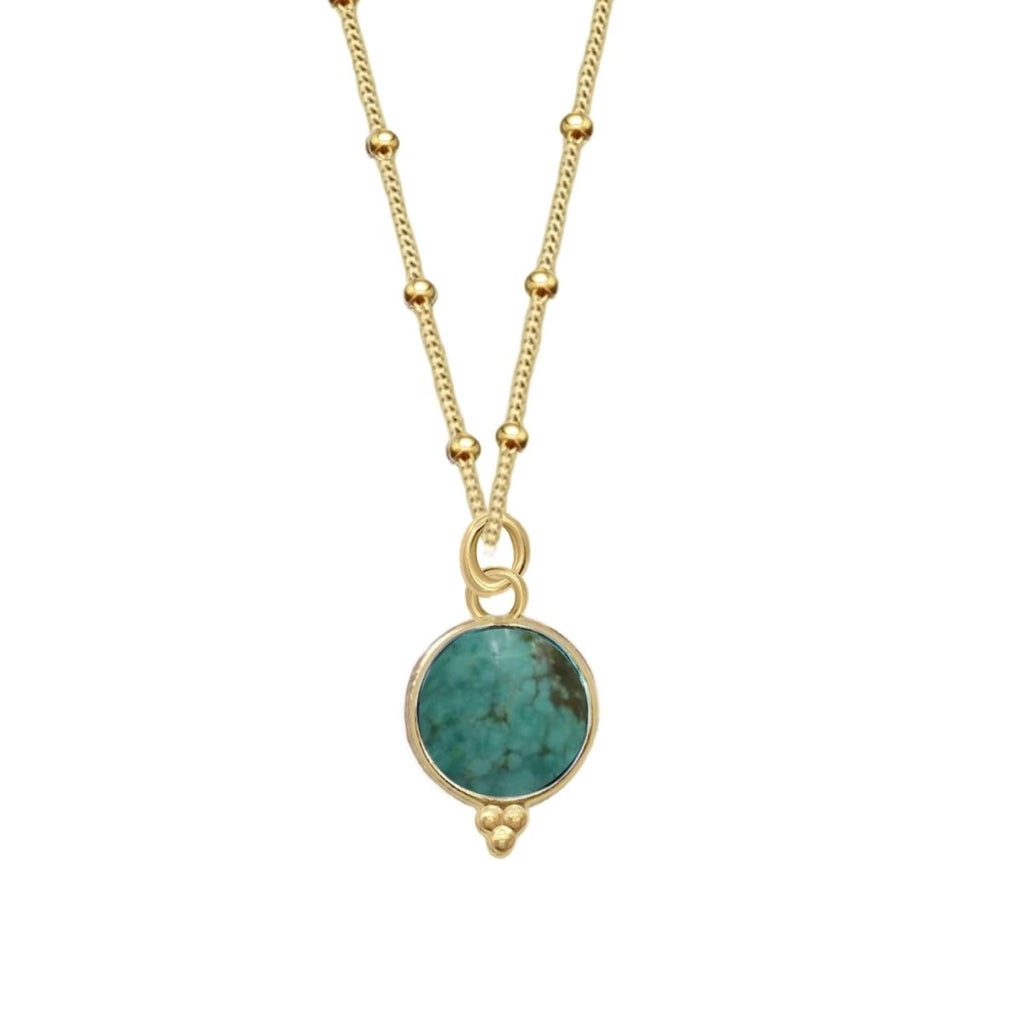 Laihas Free Spirit Gold Turquoise Necklace
