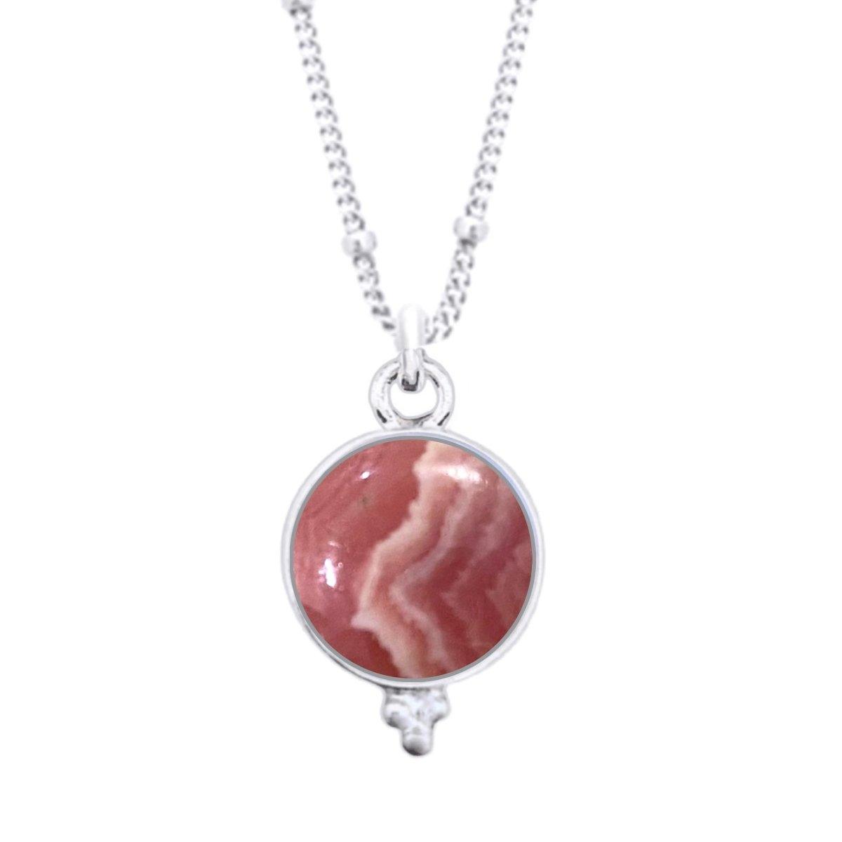 Rhodochrosite necklace on sale