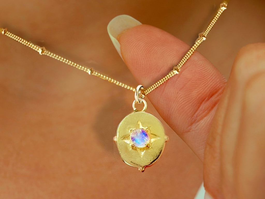 Laihas Guiding Light Gold Moonstone Necklace Of Hope