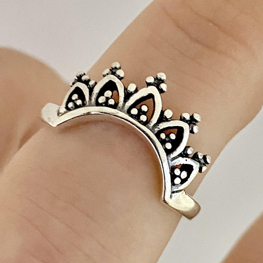 Laihas Handcrafted Romantic Crescent Boho Ring Ass sizes -LBD Australia