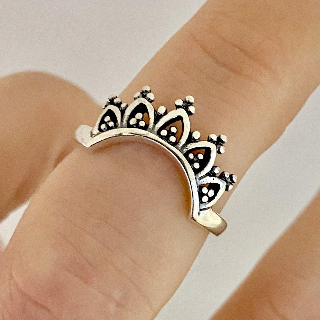 Laihas Handcrafted Romantic Crescent Boho Ring Ass sizes -LBD Australia