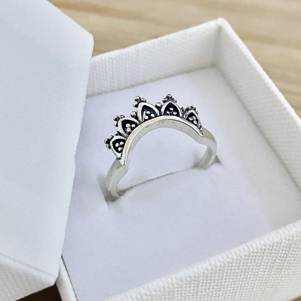 Laihas Handcrafted Romantic Crescent Boho Ring Ass sizes -LBD Australia