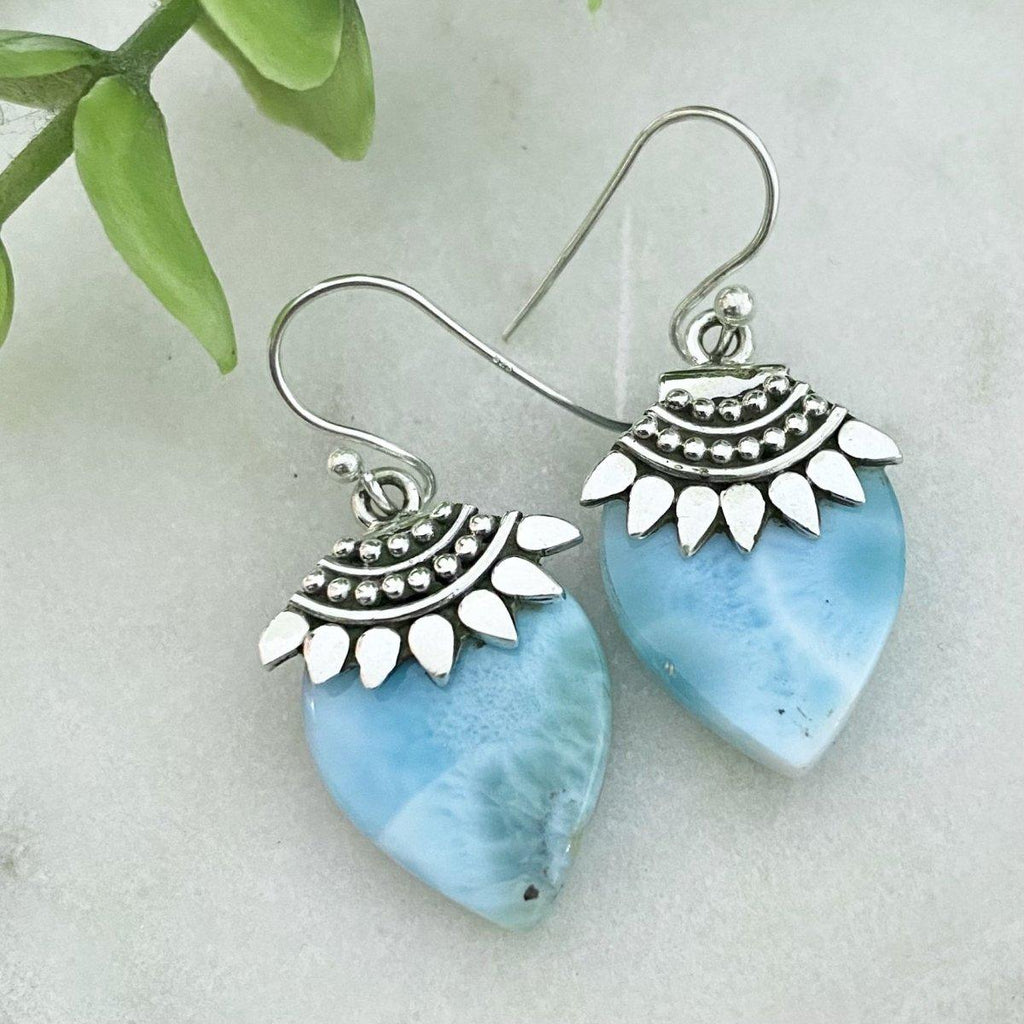 Laihas Handmade Harmonious Boho Larimar Earrings