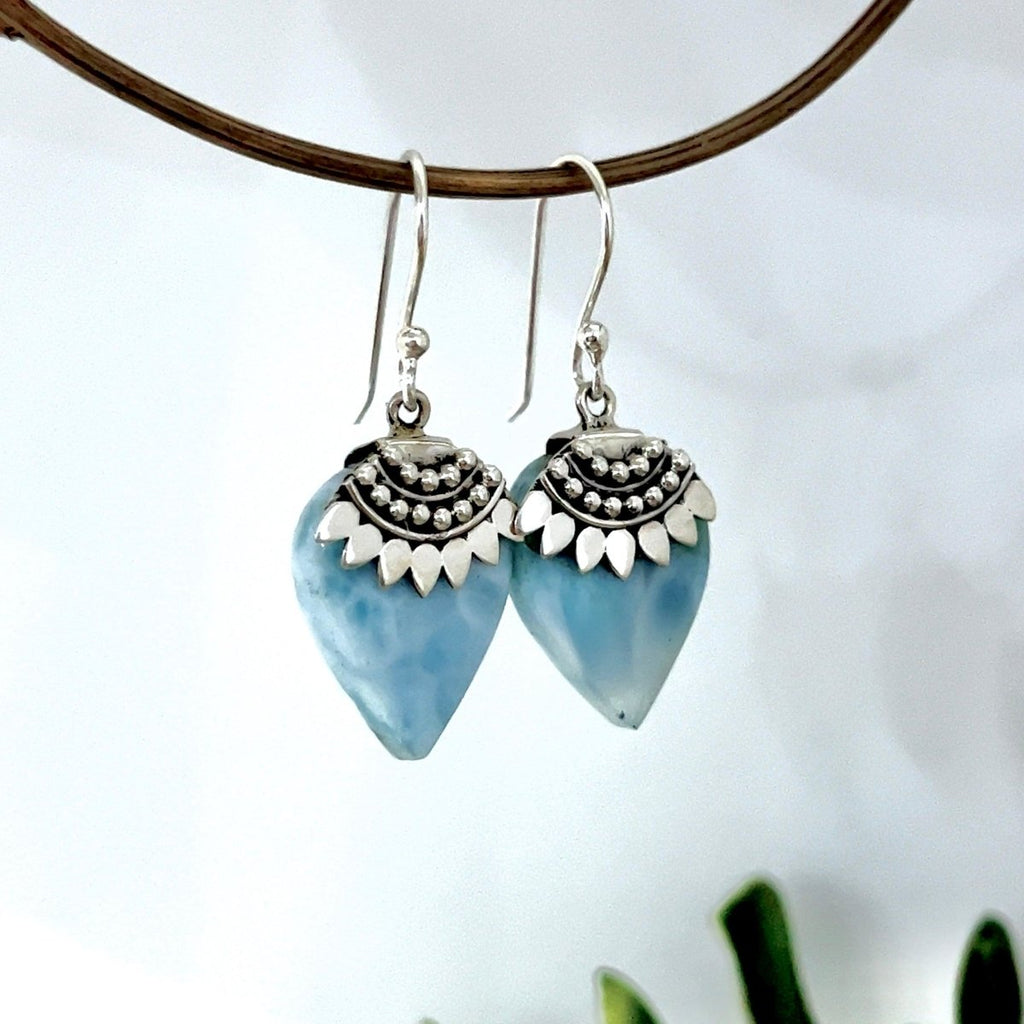 Laihas Handmade Harmonious Boho Larimar Earrings