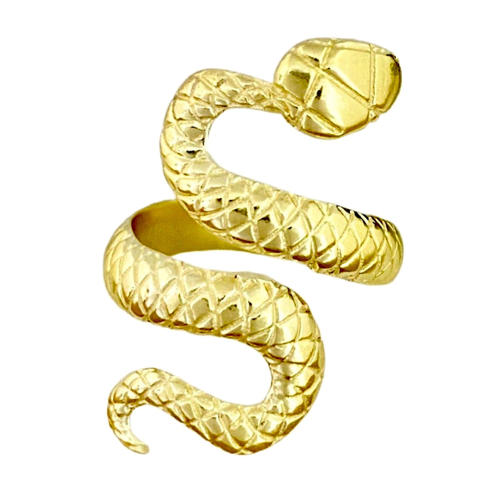 Laihas Handmade Rebirth Gold Snake Ring