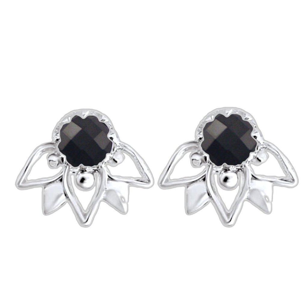 Laihas Inflorescence Black Onyx Stud Earrings