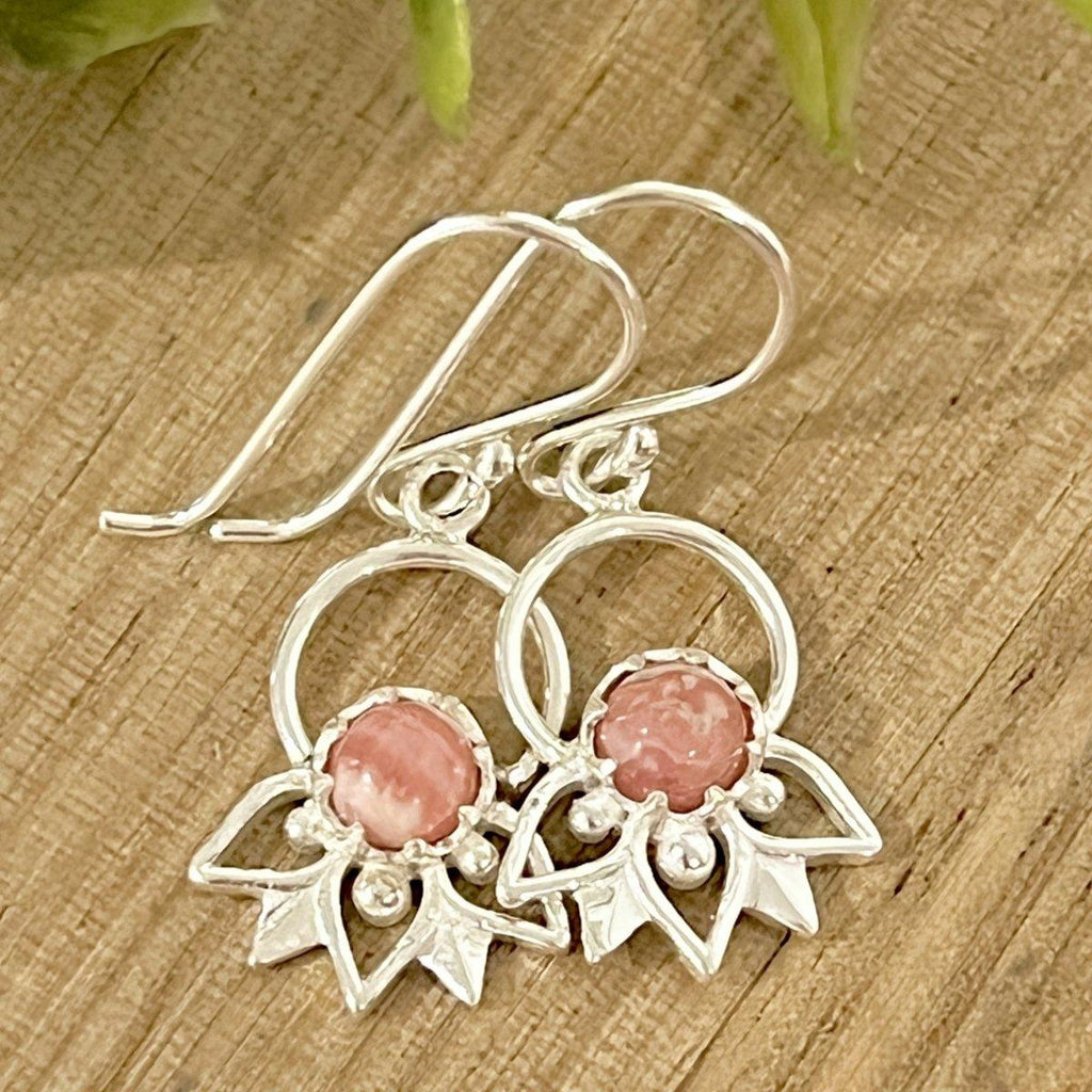 Laihas Inflorescence Rhodochrosite Earrings