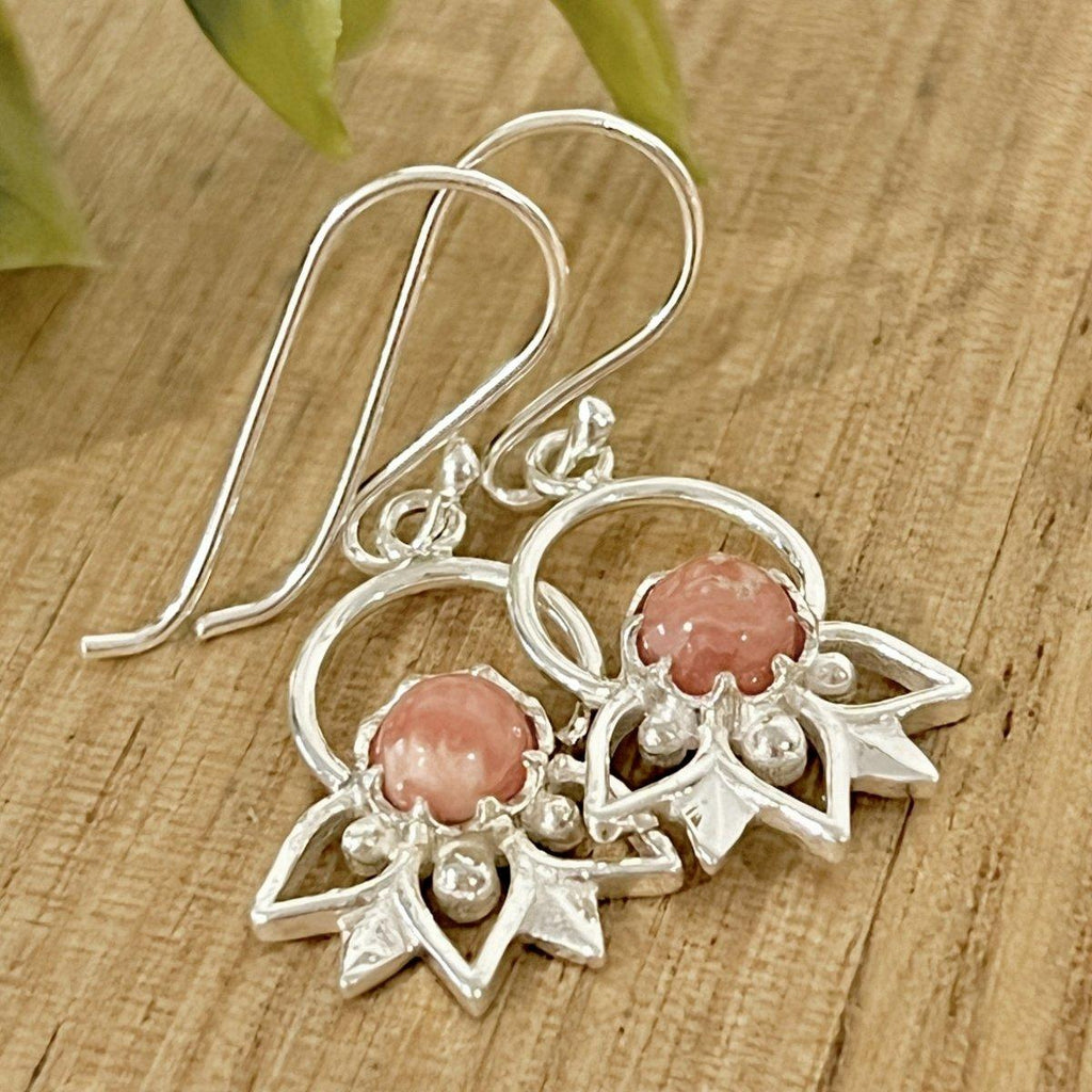 Laihas Inflorescence Rhodochrosite Earrings