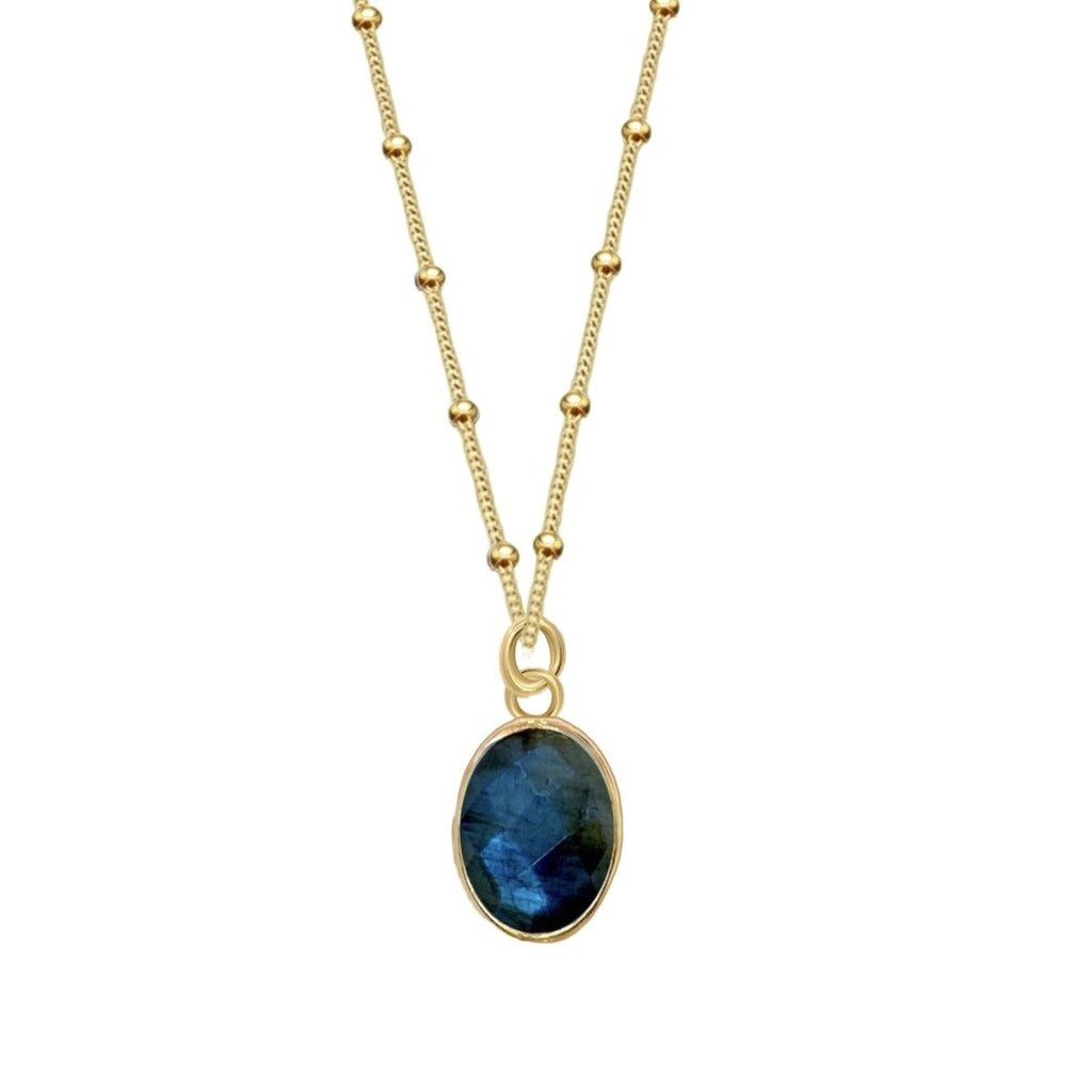 Laihas Iridescent Gold Labradorite Necklace