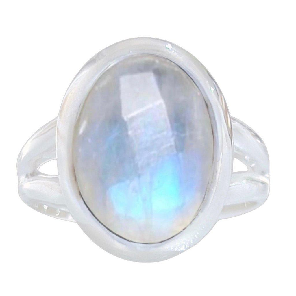 Laihas Iridescent Oval Moonstone Ring