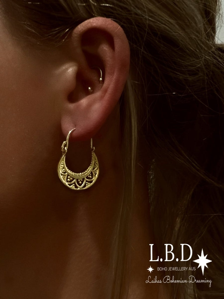 Laihas La Boheme Gold Hoop Earrings