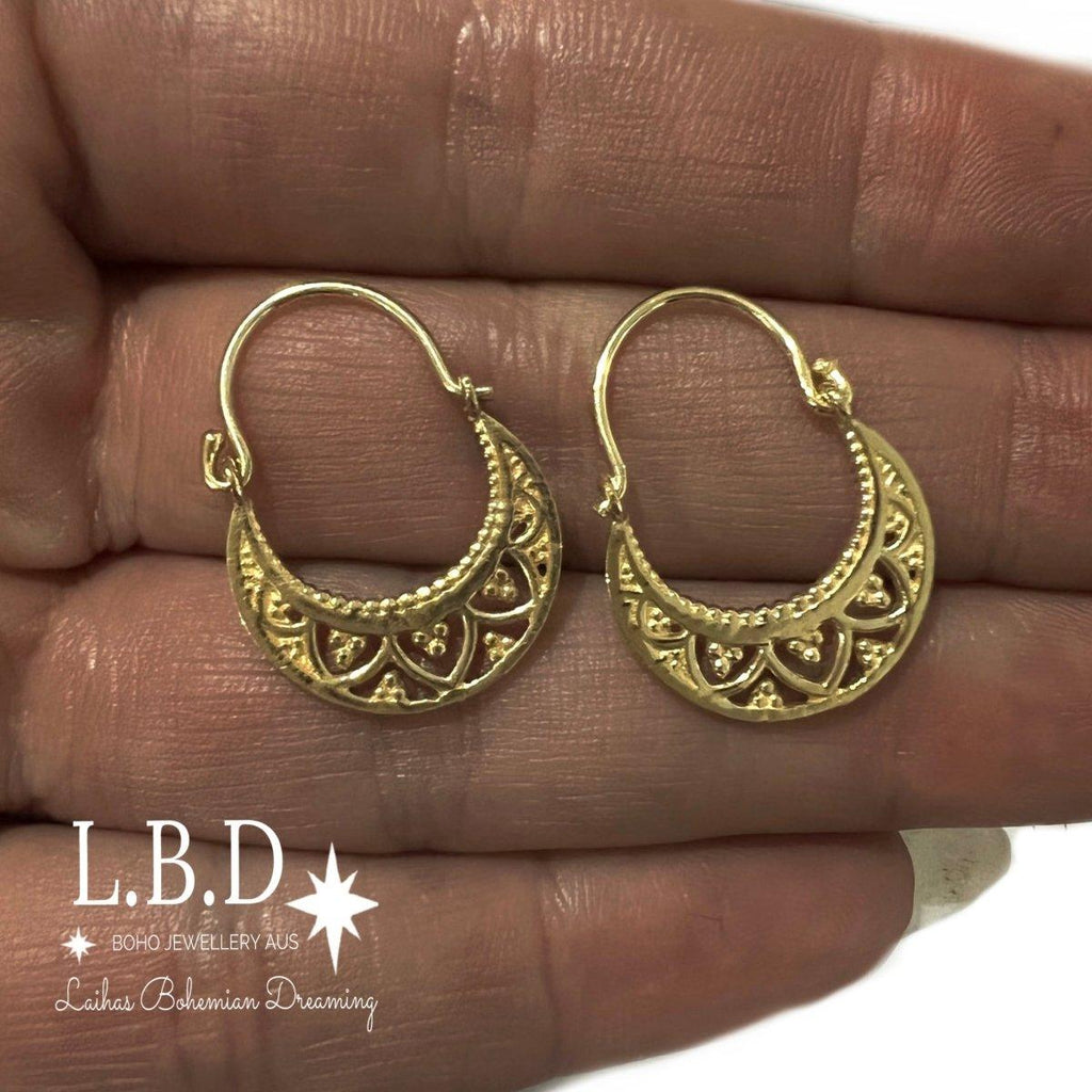 Laihas La Boheme Gold Hoop Earrings