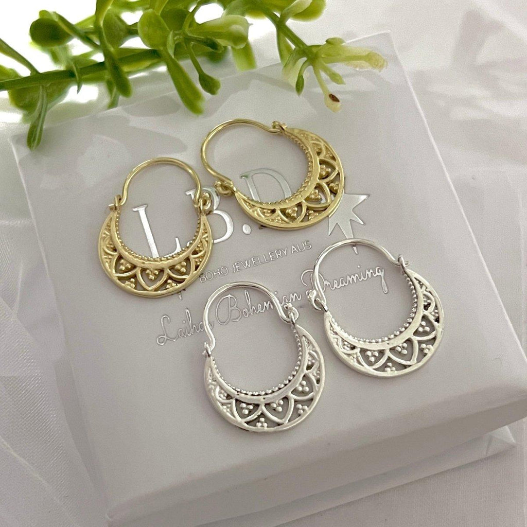 Laihas La Boheme Sterling Silver Hoop Earrings