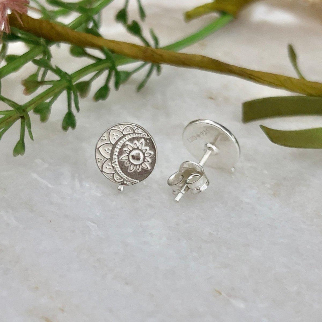 Laihas La Luna Sterling Silver Stud Earrings