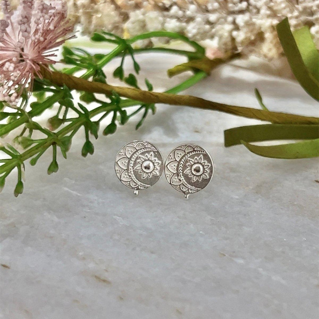 Laihas La Luna Sterling Silver Stud Earrings