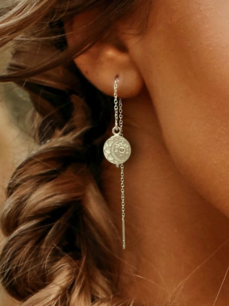 Laihas La Luna Sterling Silver Threader Earrings