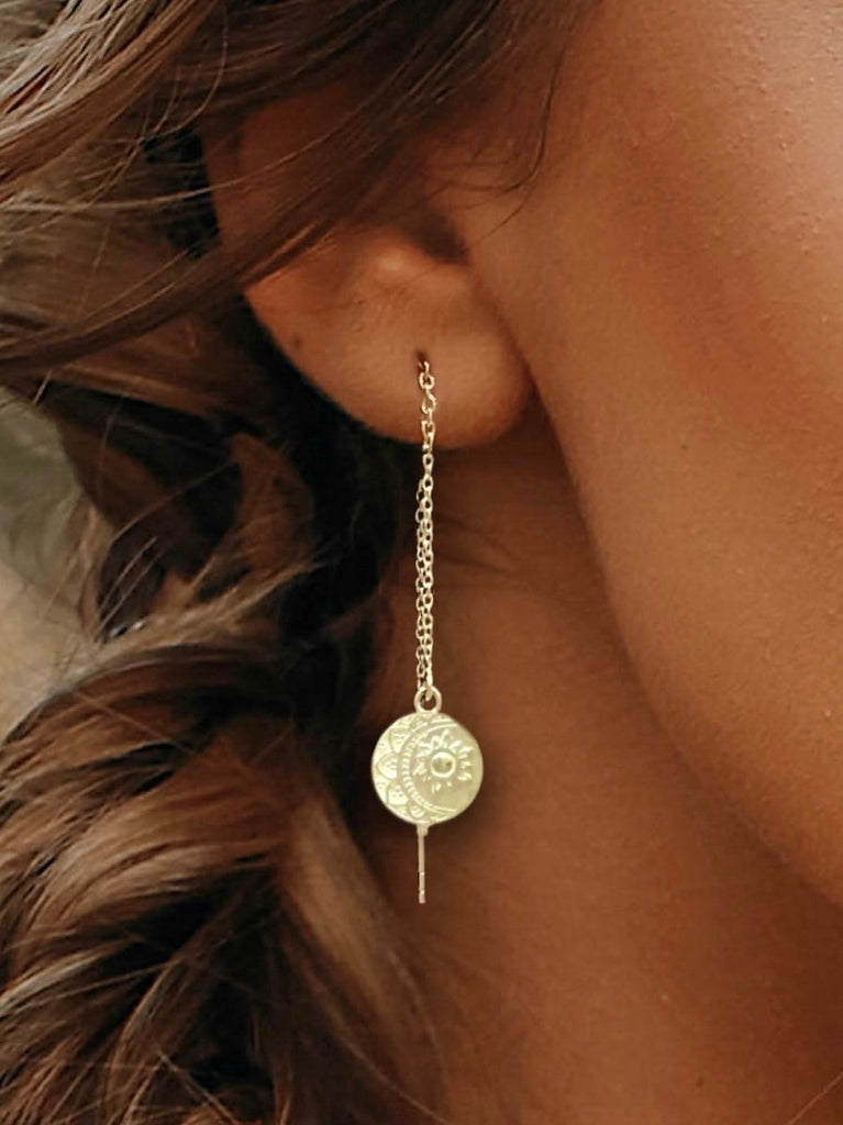 Laihas La Luna Sterling Silver Threader Earrings