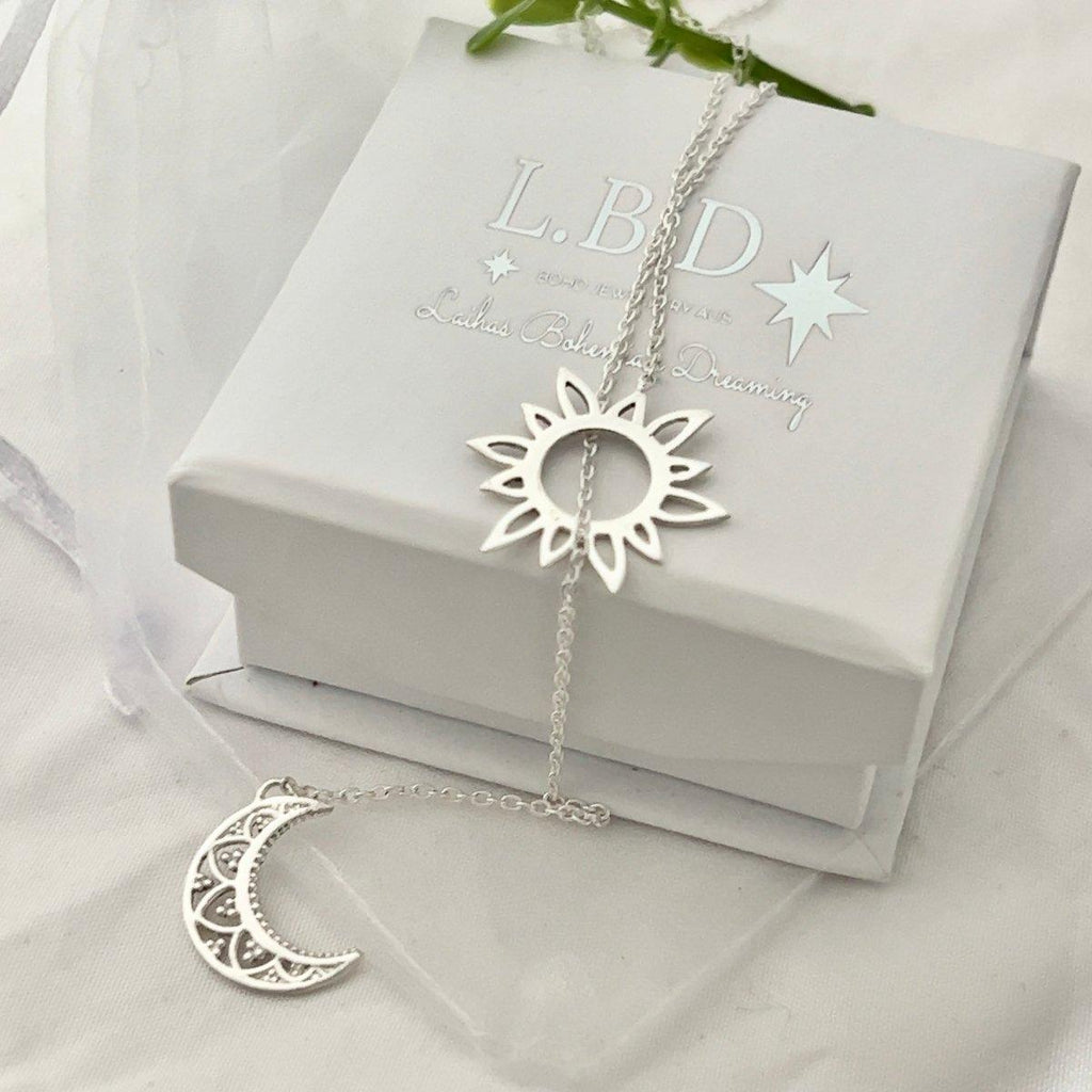 Laihas La Luna Sun & Moon Sterling Silver Necklace