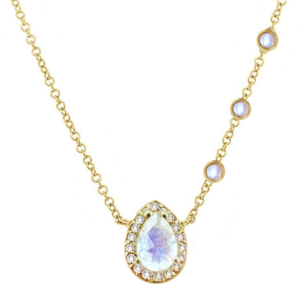 Laihas Luxury Gold Twinkle Topaz and Moonstone Necklace