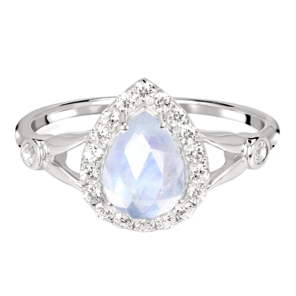Laihas Luxury Twinkle Topaz and Moonstone Ring