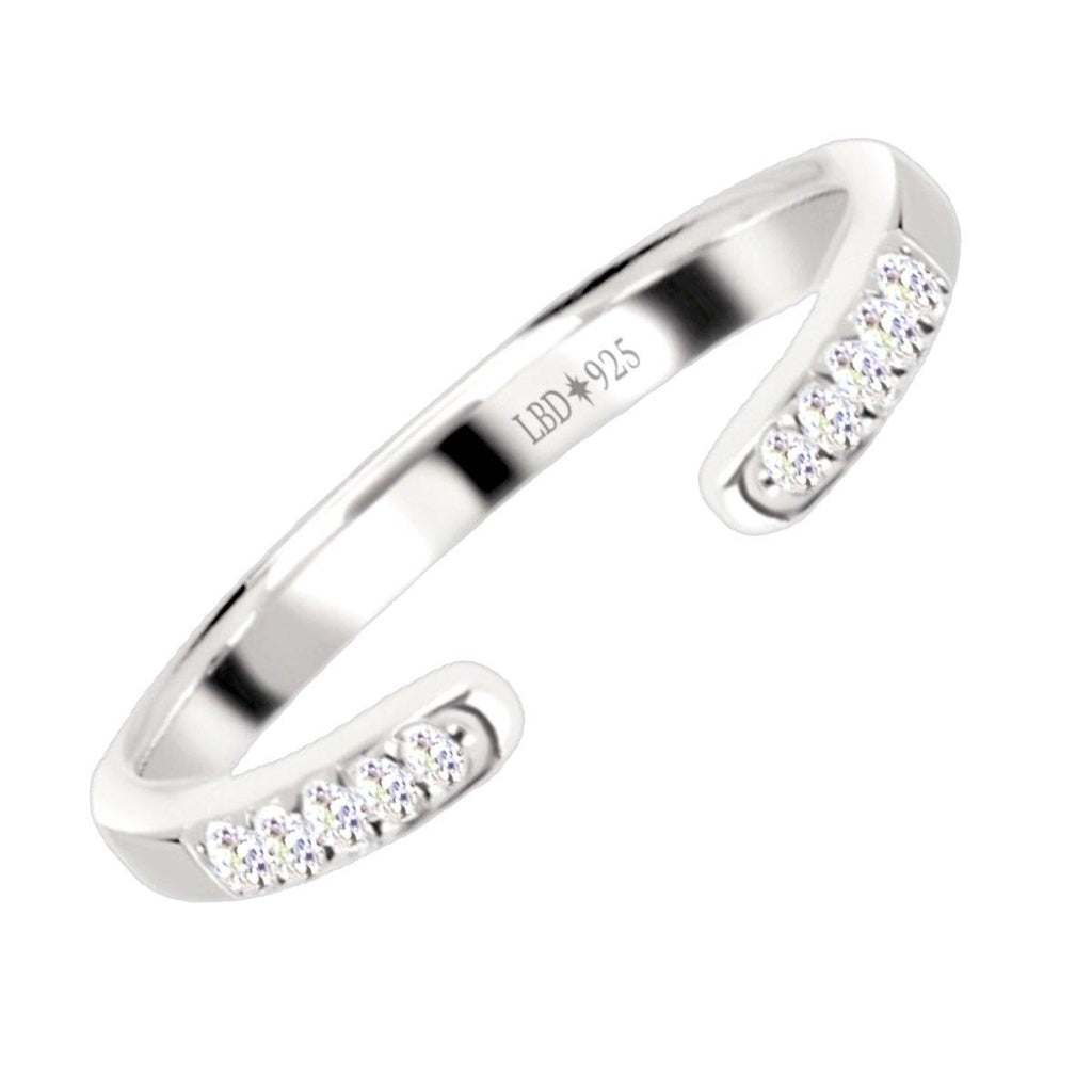 Laihas Luxury White Topaz Eternity Ring LBD