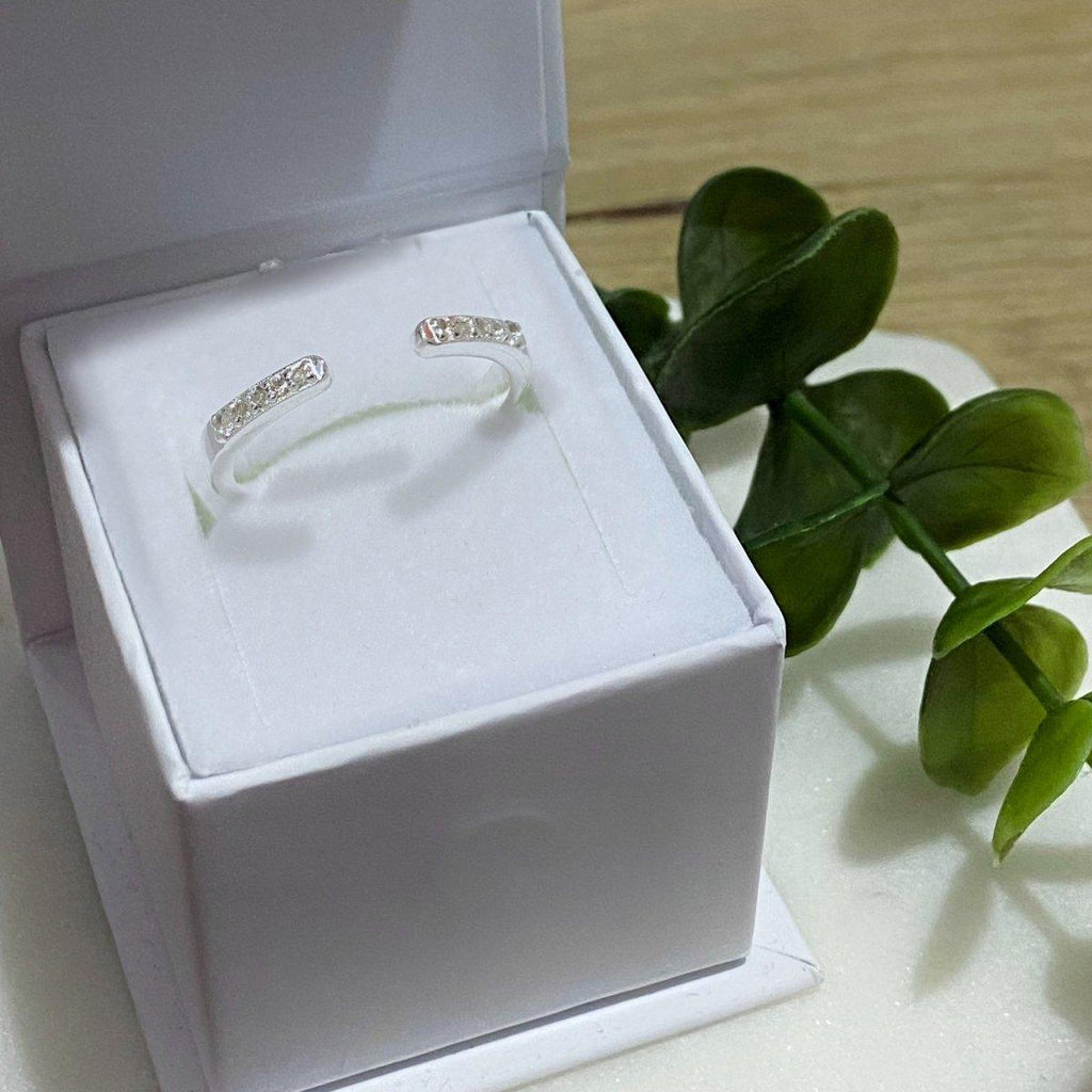 Laihas Luxury White Topaz Eternity Ring LBD