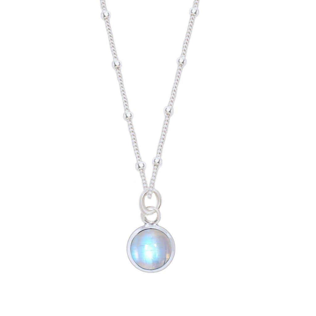 Laihas Mini Chic Round Moonstone Necklace