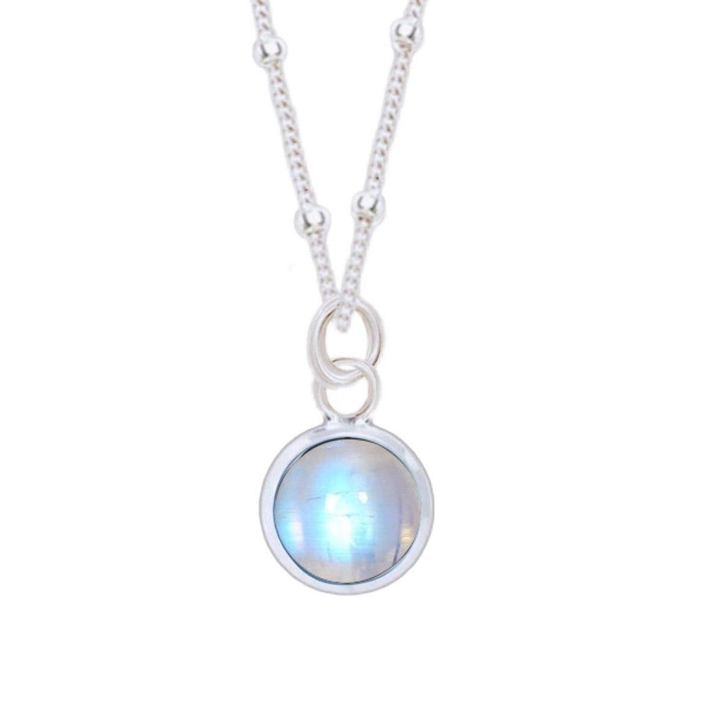 Raw Rainbow Moonstone Necklace in 14K Gold Filled, Stainless Steel or  Sterling Silver Premium Australian Made Gift by Oz Art Studios