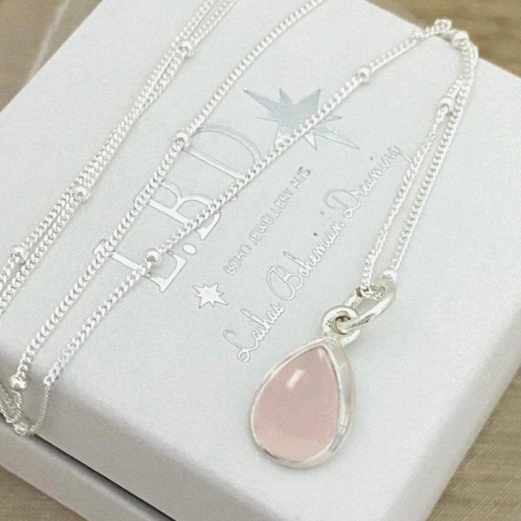 Laihas Mini Classic Chic Rose Quartz Necklace