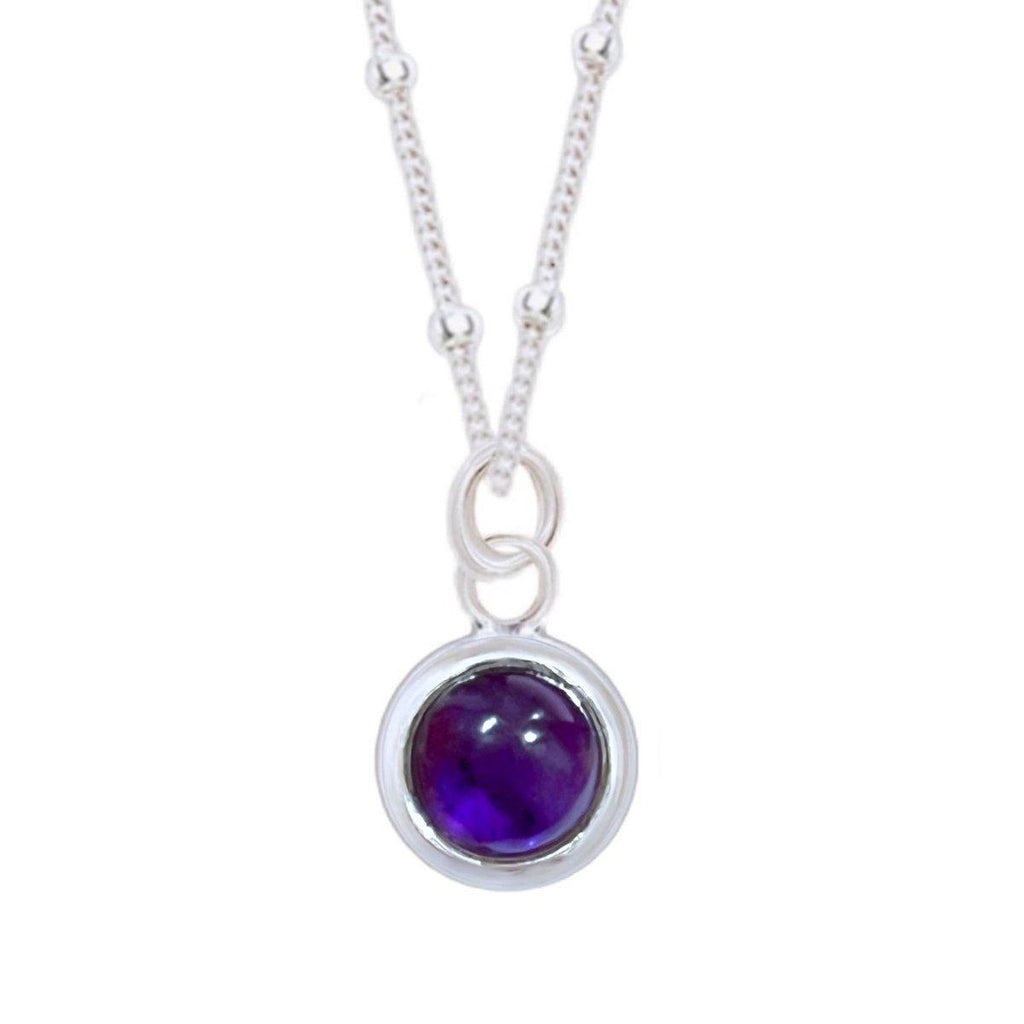 Laihas Mini Round Classic Chic Amethyst Necklace