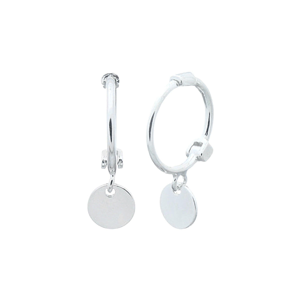 Laihas Mini Round Disk Hoop Earrings -LBD Australia