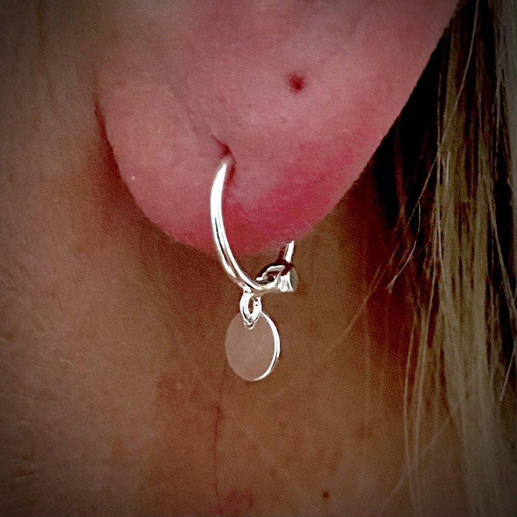 Laihas Mini Round Disk Hoop Earrings -LBD Australia