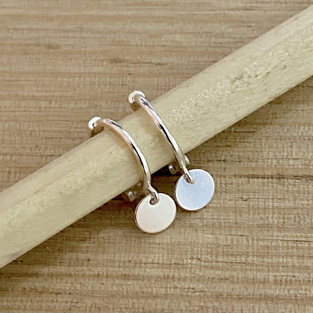 Laihas Mini Round Disk Hoop Earrings -LBD Australia