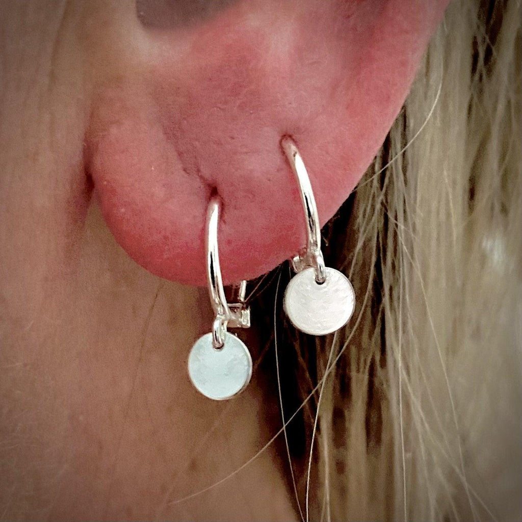 Laihas Mini Round Disk Hoop Earrings -LBD Australia