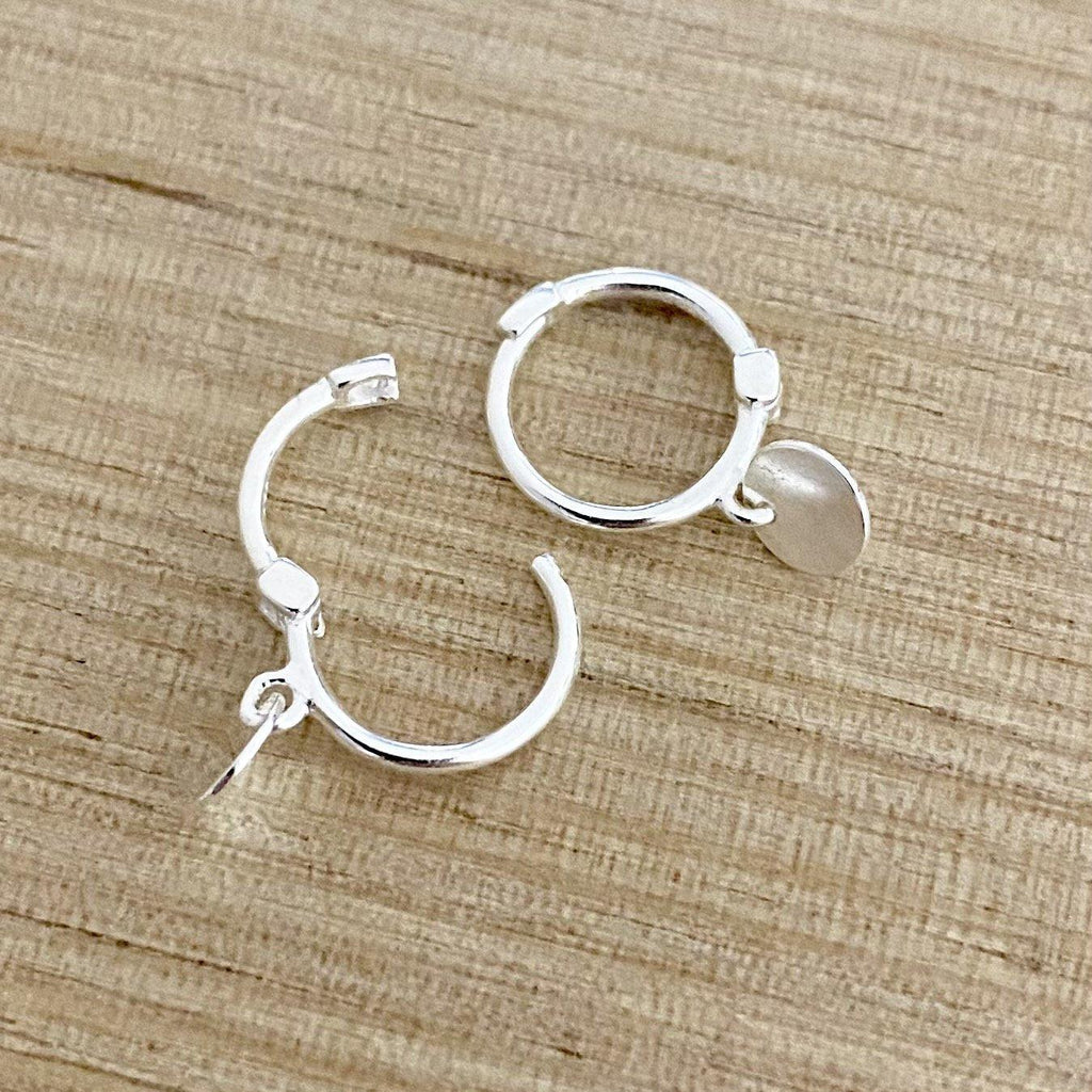 Laihas Mini Round Disk Hoop Earrings -LBD Australia