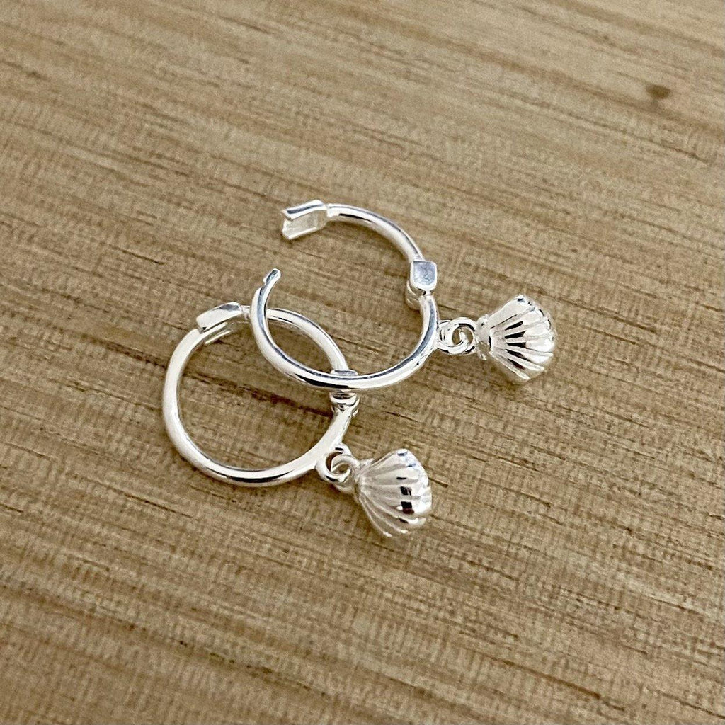 Laihas Mini Sea Shell Hoop Earrings -LBD Australia