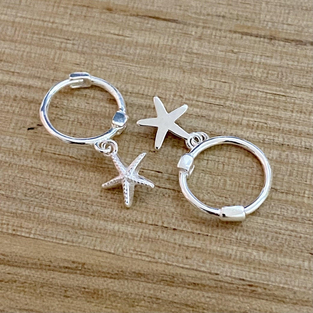 Laihas Mini Sea Star Hoop Earrings -LBD Australia