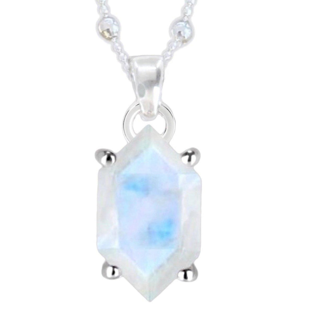 Laihas Miraculous Hexagon Moonstone Necklace