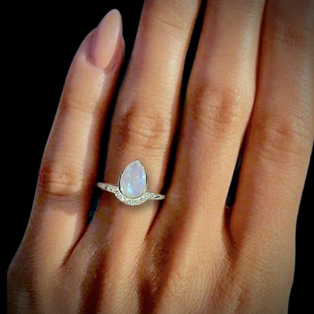 Laihas Over The Rainbow Topaz and Moonstone Ring