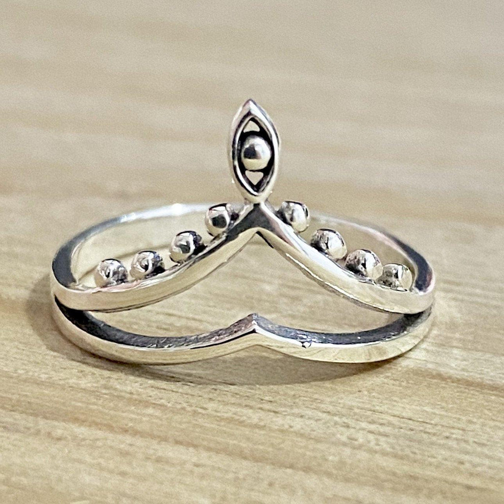 Laihas Oxidized Chevron Temple Boho Ring -LBD Australia