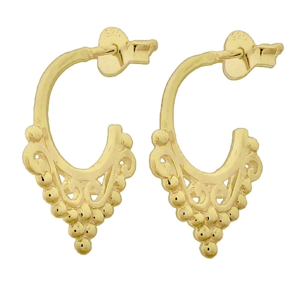 Laihas Premium Liberty Gold Boho Hoop Earrings