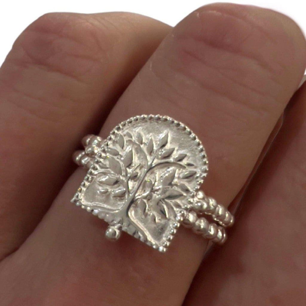 Laihas Premium Tree Of Life Sterling Silver Boho Ring