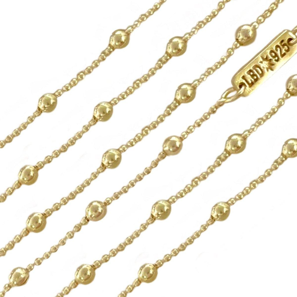 Laihas Prestige Bauble Gold Vermeil Ball Chain Necklace