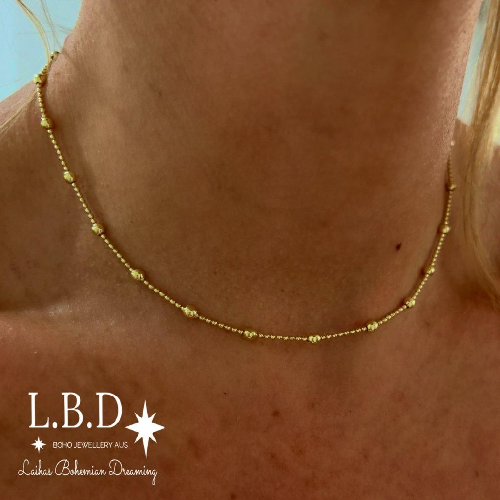 Laihas Prestige Bauble Gold Vermeil Choker Necklace
