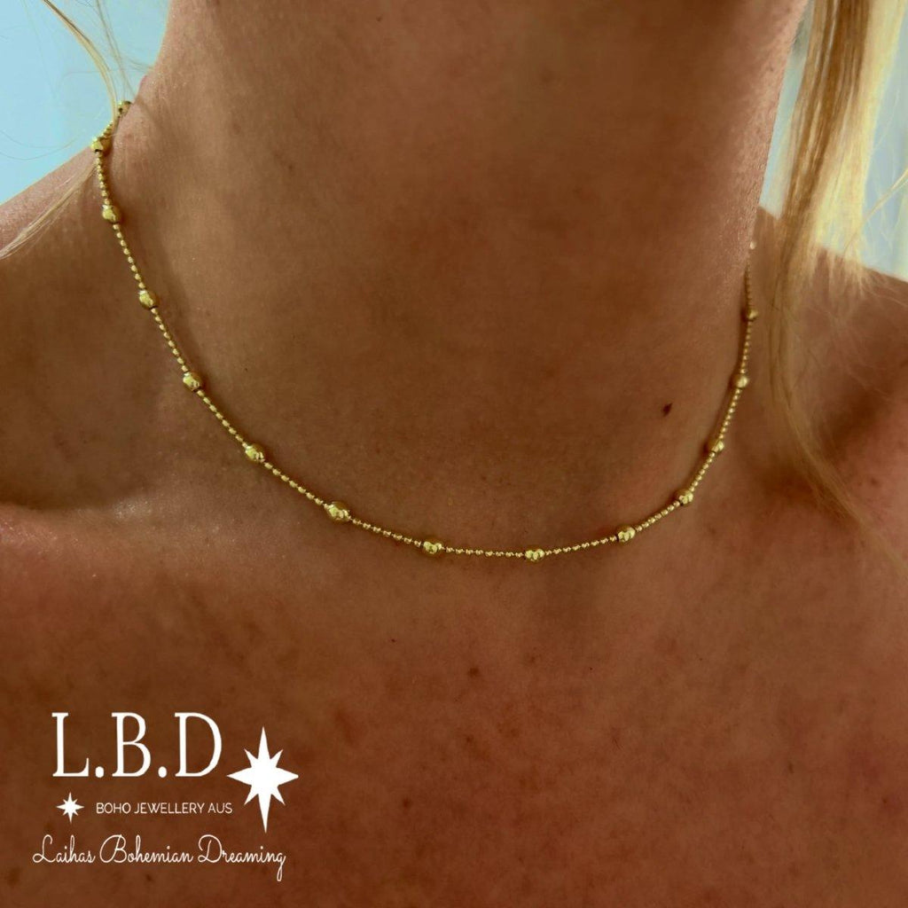 Laihas Prestige Bauble Gold Vermeil Choker Necklace