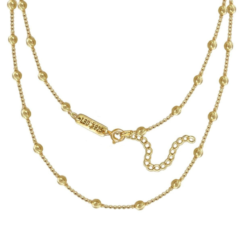 Laihas Prestige Celestial Gold White Topaz Crystal Necklace